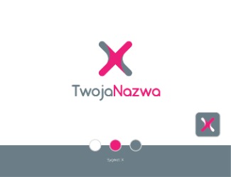 Projekt graficzny logo dla firmy online X nazwa